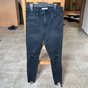Abercrombie and Fitch high waisted black jeans